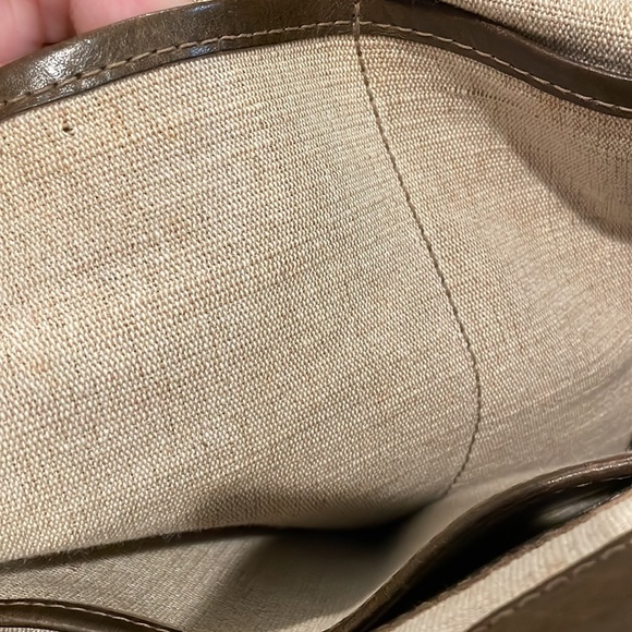 Genten Tosca Leather Brown Tote Shoulder Hand Bag Gently Used - Picture 13 of 14